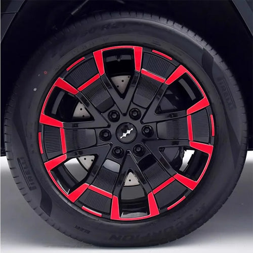 21-inch Wheel Sticker for BYD Leopard 8 Matte Black Wheel Wrap with Scratch Protection Accessory