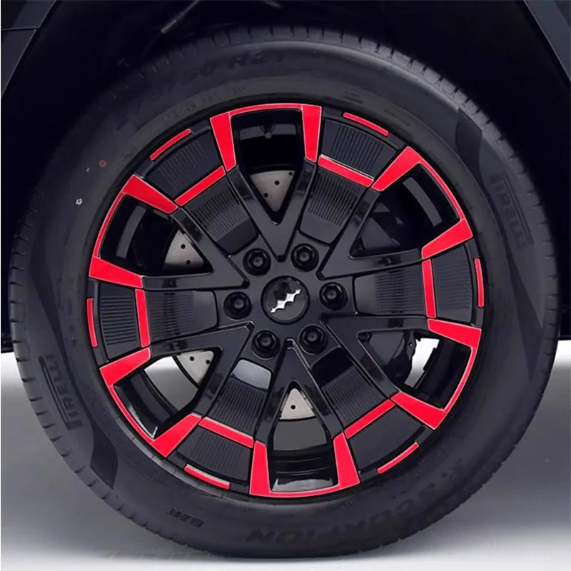21-inch Wheel Sticker for BYD Leopard 8 Matte Black Wheel Wrap with Scratch Protection Accessory