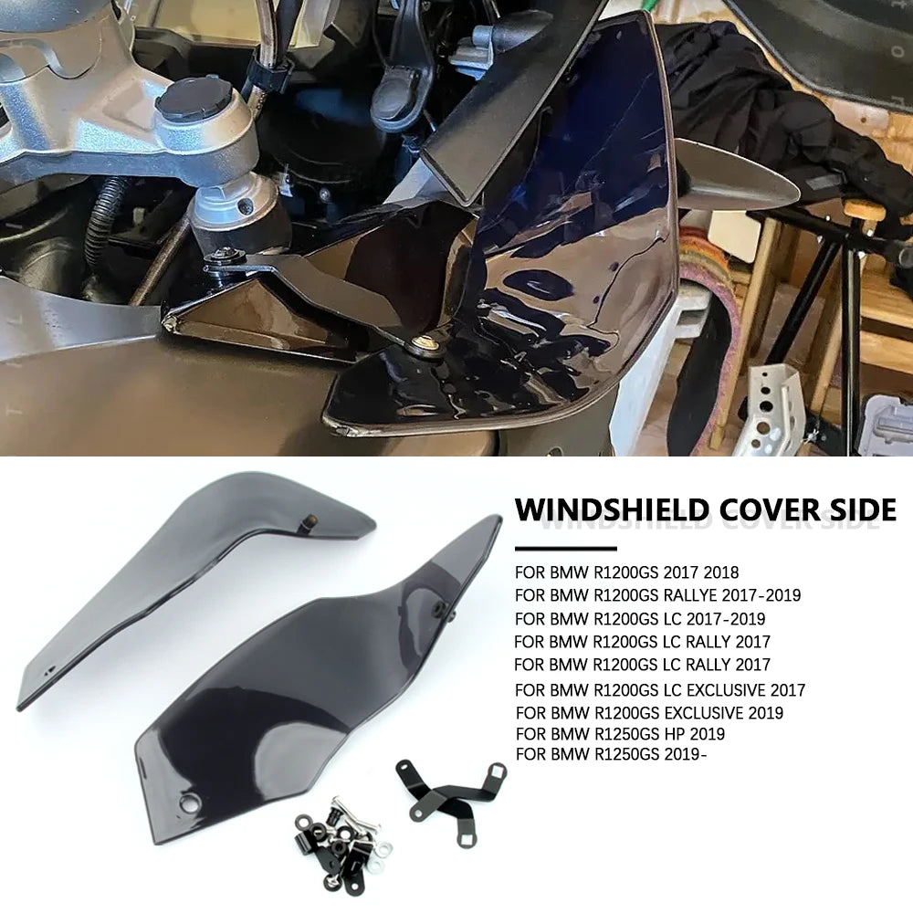 NEW R 1200 1250 GS ADV Side Windshield Windscreen Panel Wind Deflector For BMW R1200GS LC Rally Exclusive HP R1250GS Parts 1250