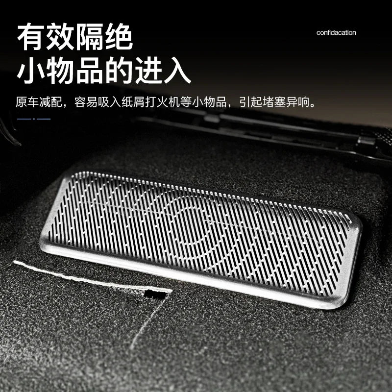 For BYD Equation Leopard 8 2025 Stainless Steel Seat Air Outlet Protective Cover