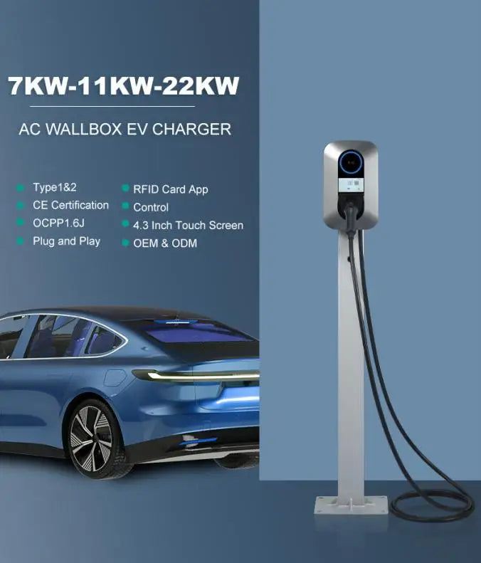 22kW AC Home Charging Pile Ev Wallbox BYD AC Charger