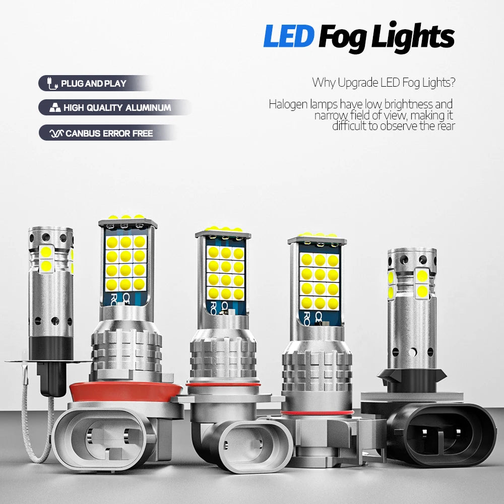 2pcs LED Fog Light For Toyota Hilux 2004-2019 2007 2008 2009 2010 2011 2012 2013 2014 2015 2016 2017 2018 Canbus Accessories