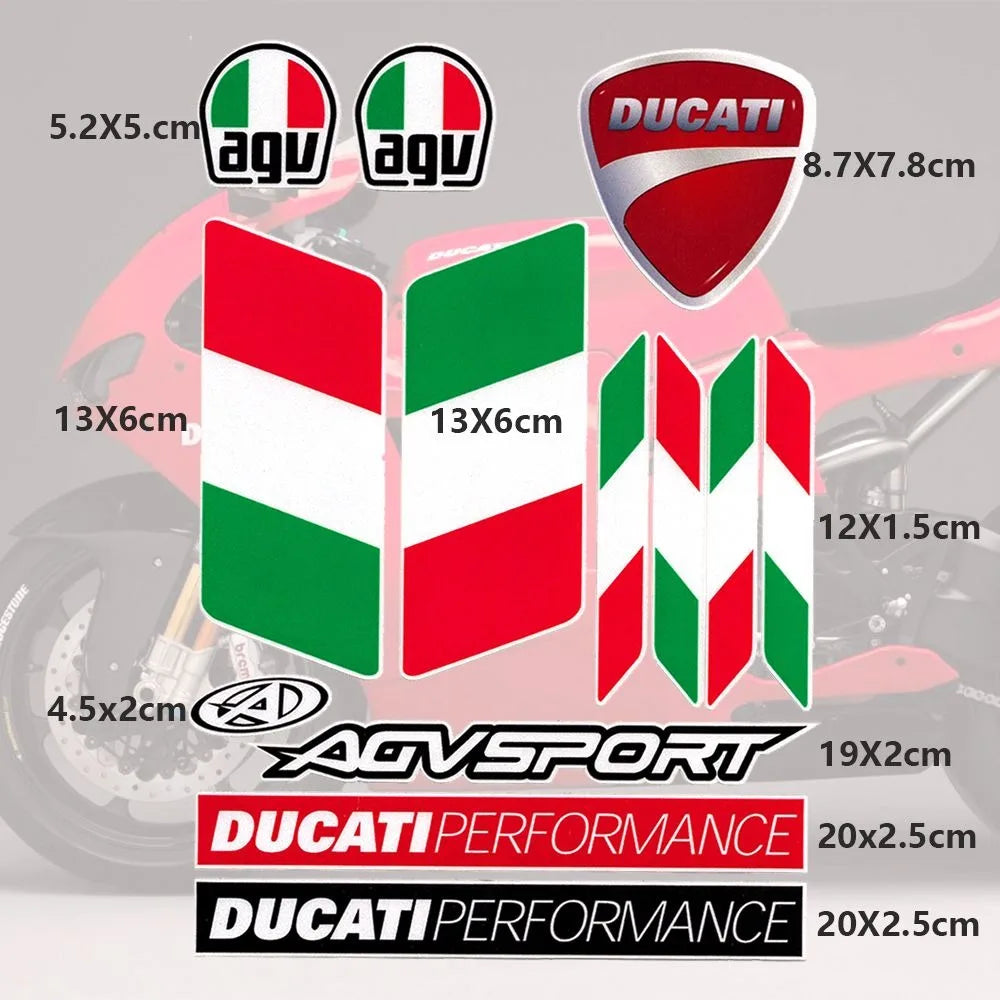 Motorcycle Sticker Helmet Body Reflective Decals Decoration Stickers For Ducati Monster Panigale 748 749 999 1098 1199 1299 1198