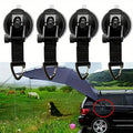 4Pcs Motorhomes Car Suction Cup Anchor Securing Hook Tie Down Universal Camping Tarp As Car Side Awning Outdoor Vans Accessories