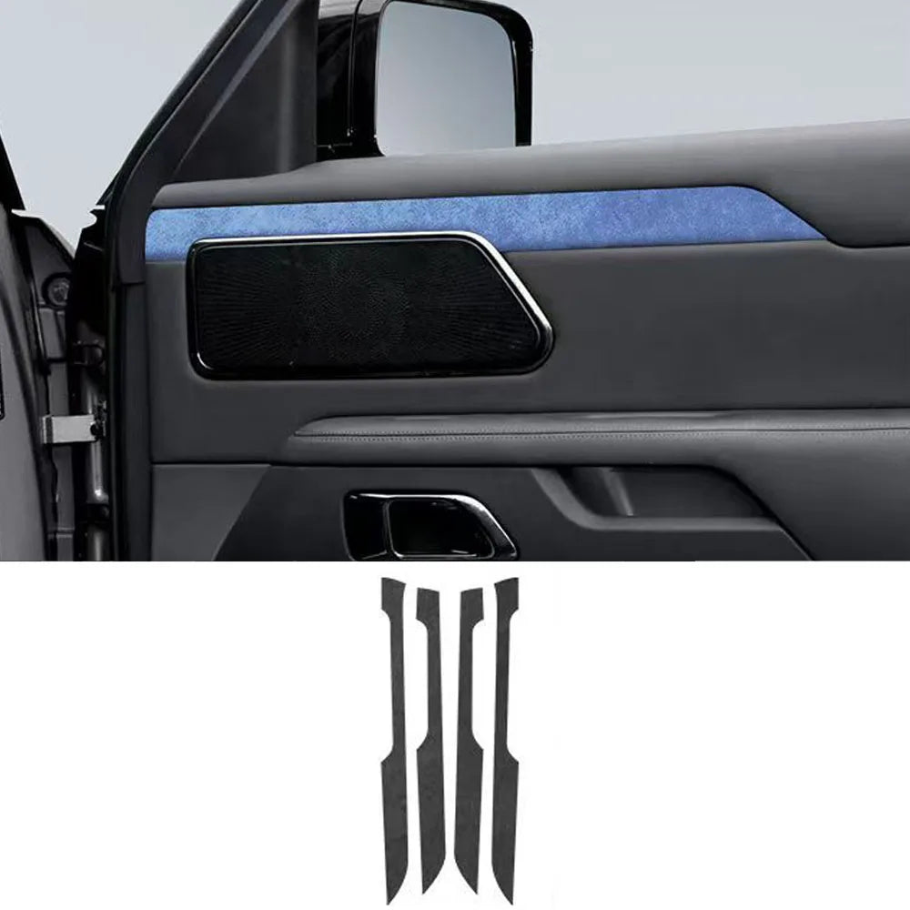 Door Panel Decorative Stickers 7-seater Special Alcantara Suede Car Accessories For 2024 2025 BAIC JISHI Polestones 01 ROX 01