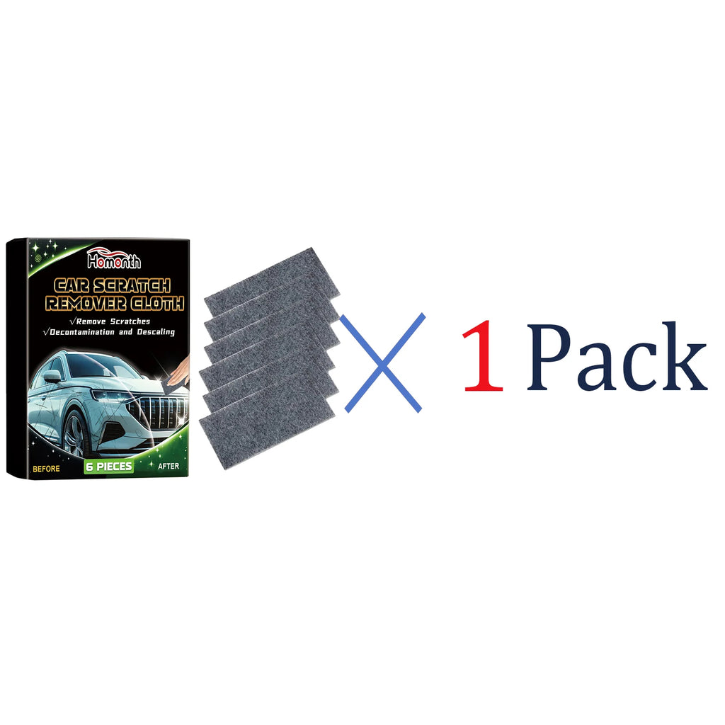 6PCS Nano Scratch Remover Cloth Car Paint Repair Polish Kit for Swirl Marks Light Scratches Removal Restores Shine Auto Care