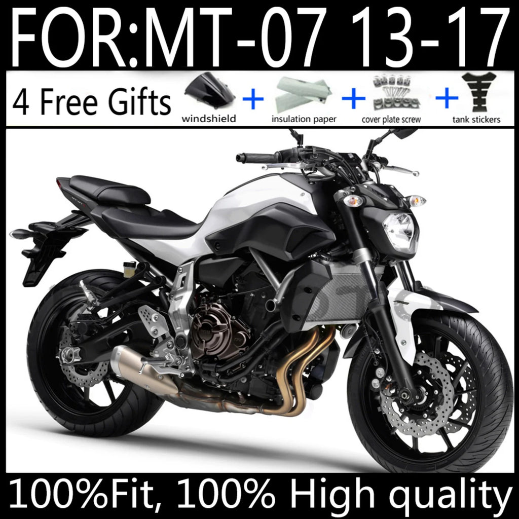 ABS Injection Full Fairing Body Kit Fit For 2012 - 2017 For Yamaha MT07 FZ07 MT-07 Set MT 07 FZ 07 2013 2014 2015 2016 fairings
