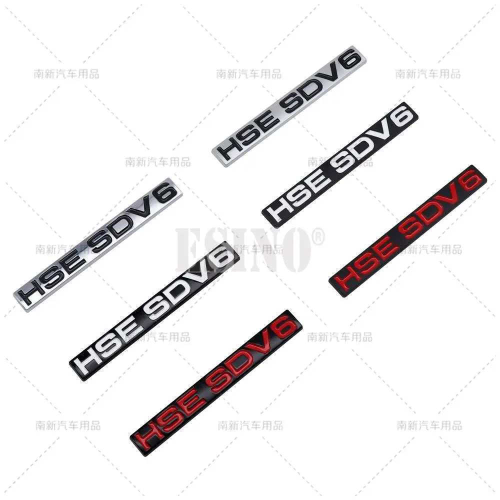 New 3D HSE SDV6 SDV8 ABS Adhesive Emblem Badge Decal for Land Rover Ranger Rover Voguese Defender