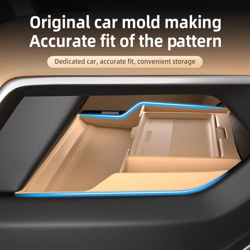 For BYD Leopard 8 Denza B8 2024 Center Armrest Hidden Storage Box Cup Holder Console Organizer Interior Accessories