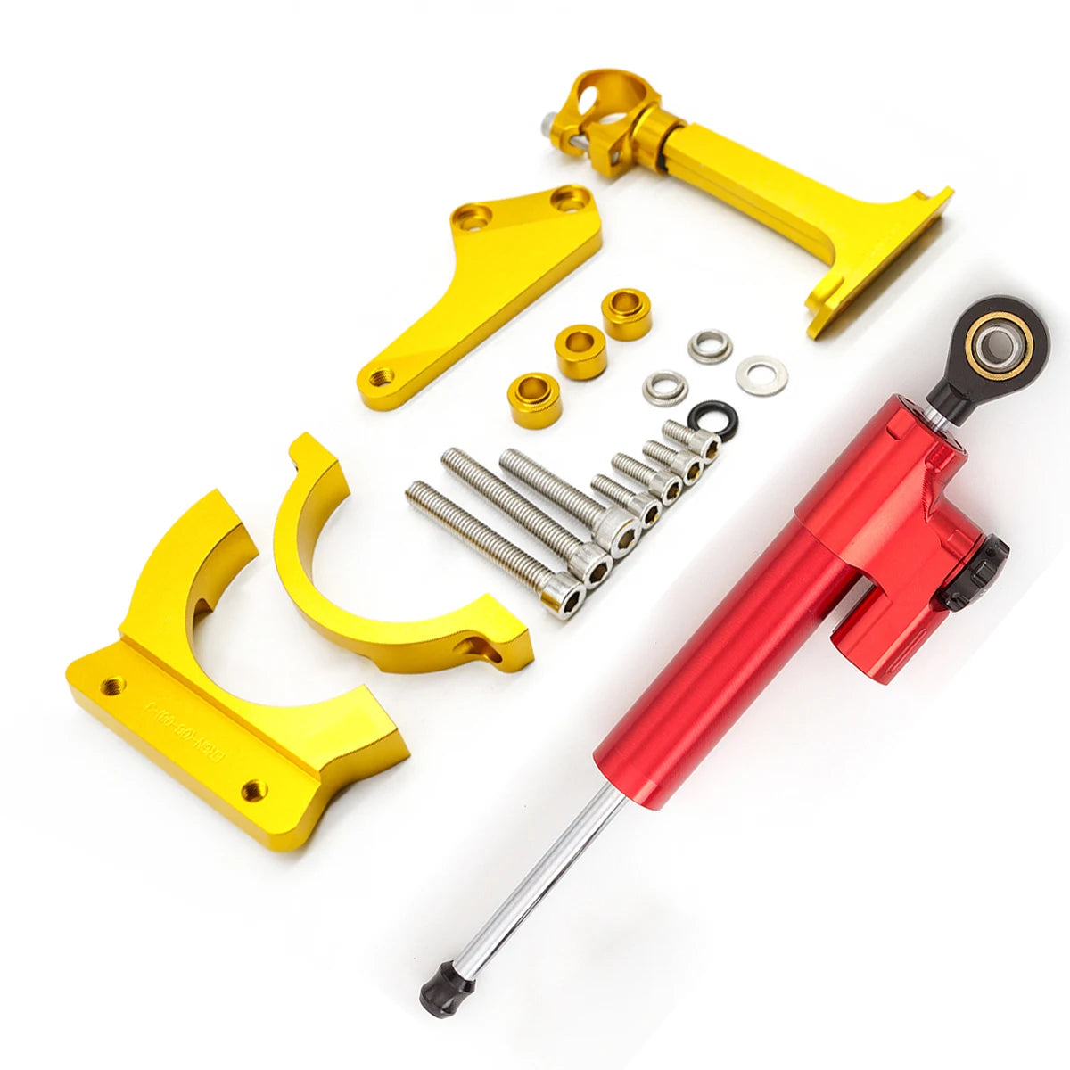 For Kawasaki ER6N ER6F Ninja 650R 2006-2008 Motorcycle Aluminum Steering Damper  2007Stabilize Bracket Support Mounting Kit