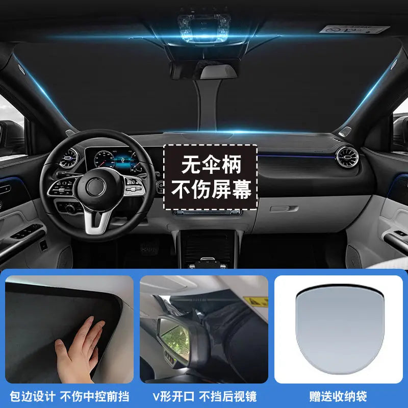 For BYD Leopard 5 8 Denza B5 B8 TI7 TI3 Fangchengbao Car Sunshade Umbrella Sun Protection Heat Insulation Sun Visor Curtain