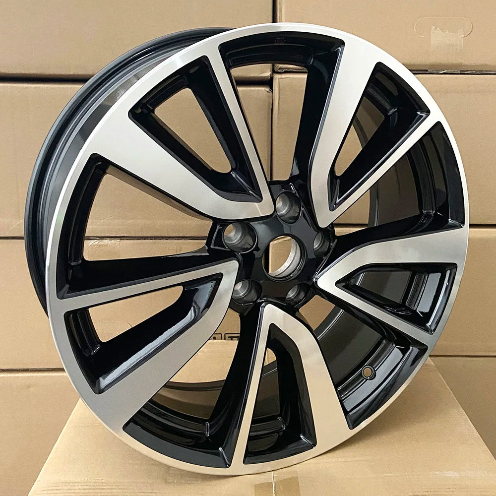 19x7.0 Inch Alloy Wheel Rim ET40 CB66.1 PCD 5x114.3 Black Machined Face Replica Rim Part#62748 Replacement Wheel Fit Nissan Rogue Sport 2017 2018 2019 2020 Aluminum Car Wheel Hub