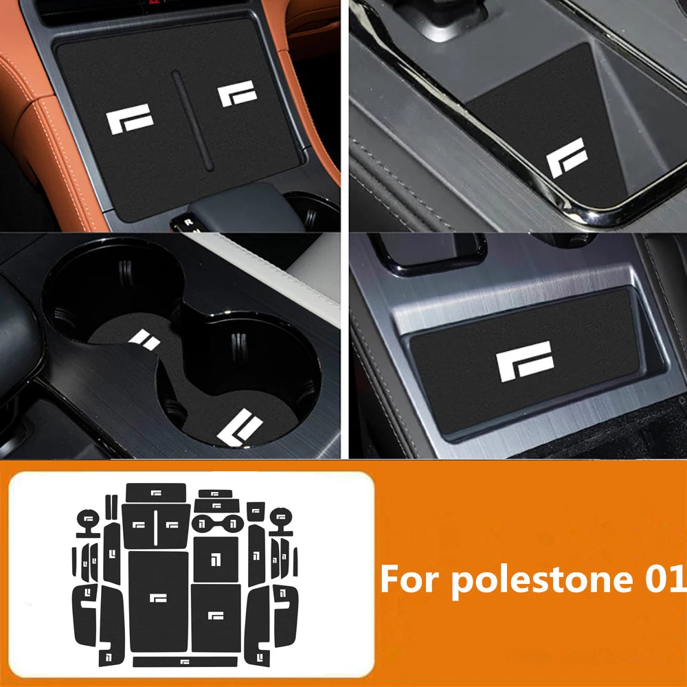 Door Groove Cup Pad Car Interior Center Consol Automobiles Parts Accesorios Para Auto Tools For BAIC Jishi Polestone 01 Rox 01