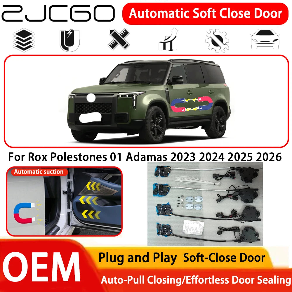for Rox Polestones 01 Adamas 2023 2024 2025 2026 Car OEM Plug and Play Automatic Electric Soft Close Door Comfort Closing System