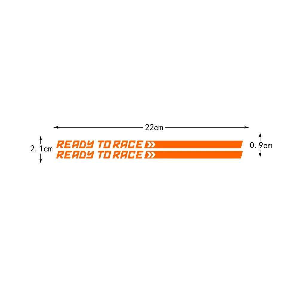 READY TO RACE Reflective Motorcycles Motorcross Stickers Decor Motor Bike Body Fuel Tank Decal Accessories for KTM  Adventure