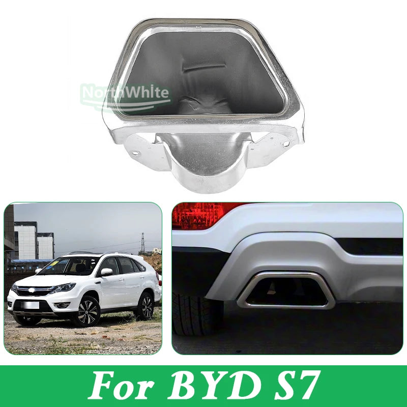 Tail Throat For BYD S7 Rear Bumper Decorative Exhaust Pipe