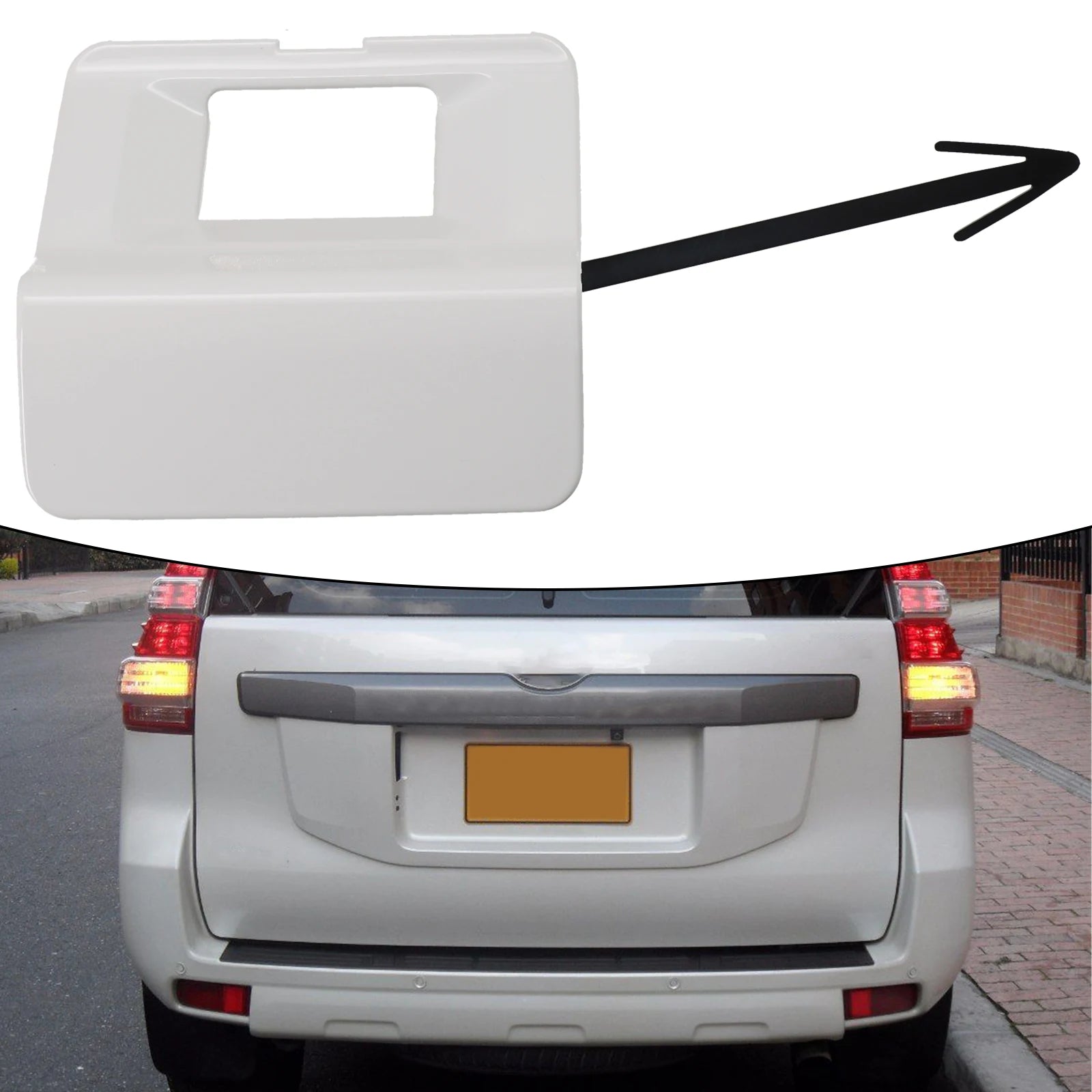 Tailgate Spare Wheel Camera Cover For Toyota For Land Cruiser Prado 150 Series 2009-2022 64772-60020 Car Accessories