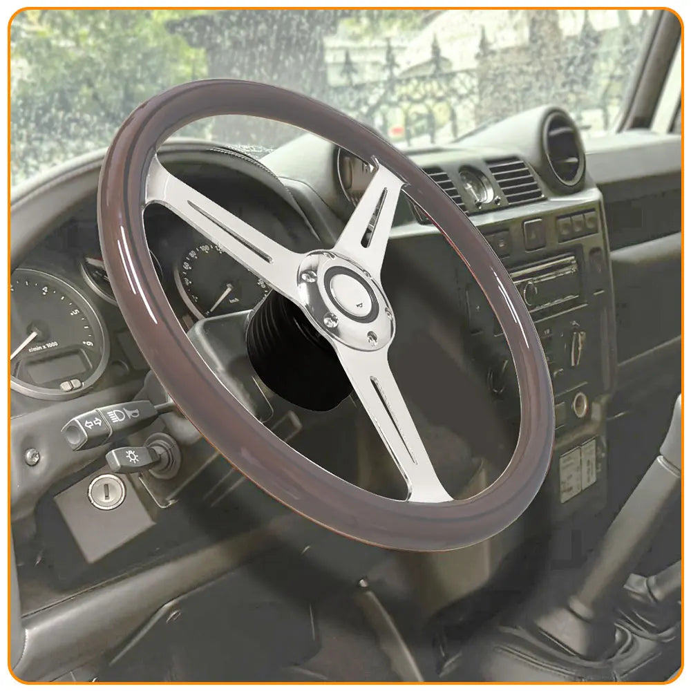 Aluminum Matte Black For Land Rover Defender 1990-2016 Steering Wheel hub Adapter Snap Boss Kit LR36