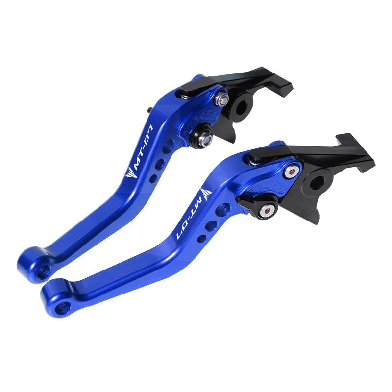 لطراز Yamaha MT-07/FZ-07 2014-2021 مجموعة ذراع قابض وفرامل CNC، مقابض قابلة للتعديل، إكسسوارات دراجات نارية