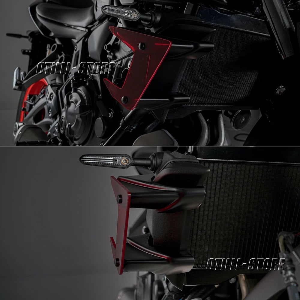 MT-07 2020 Motorcycle Parts Side Downforce Naked Spoilers Fixed Winglet Fairing Wings For Yamaha MT07 MT 07 2018 Blue Red Black