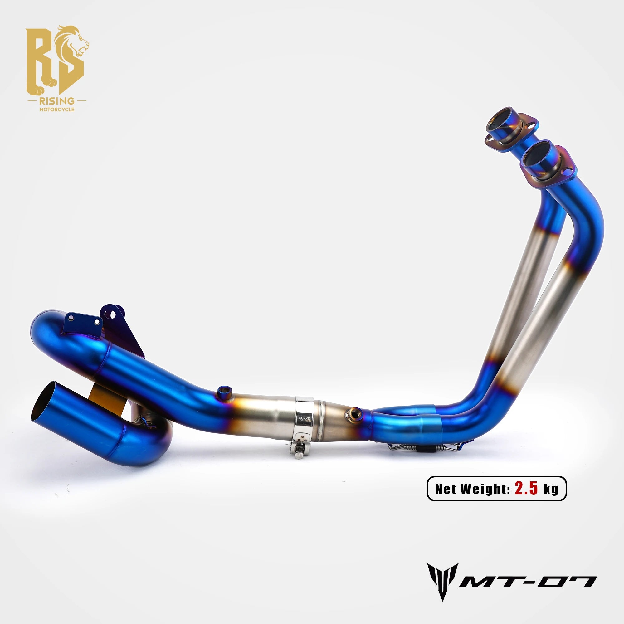 For Yamaha YZF MT07 FZ-07 MT-07 XSR700 2014-2026 swirl Flow Slip-On Full Exhaust System Front Pipe Motorcycle Muffler Escape