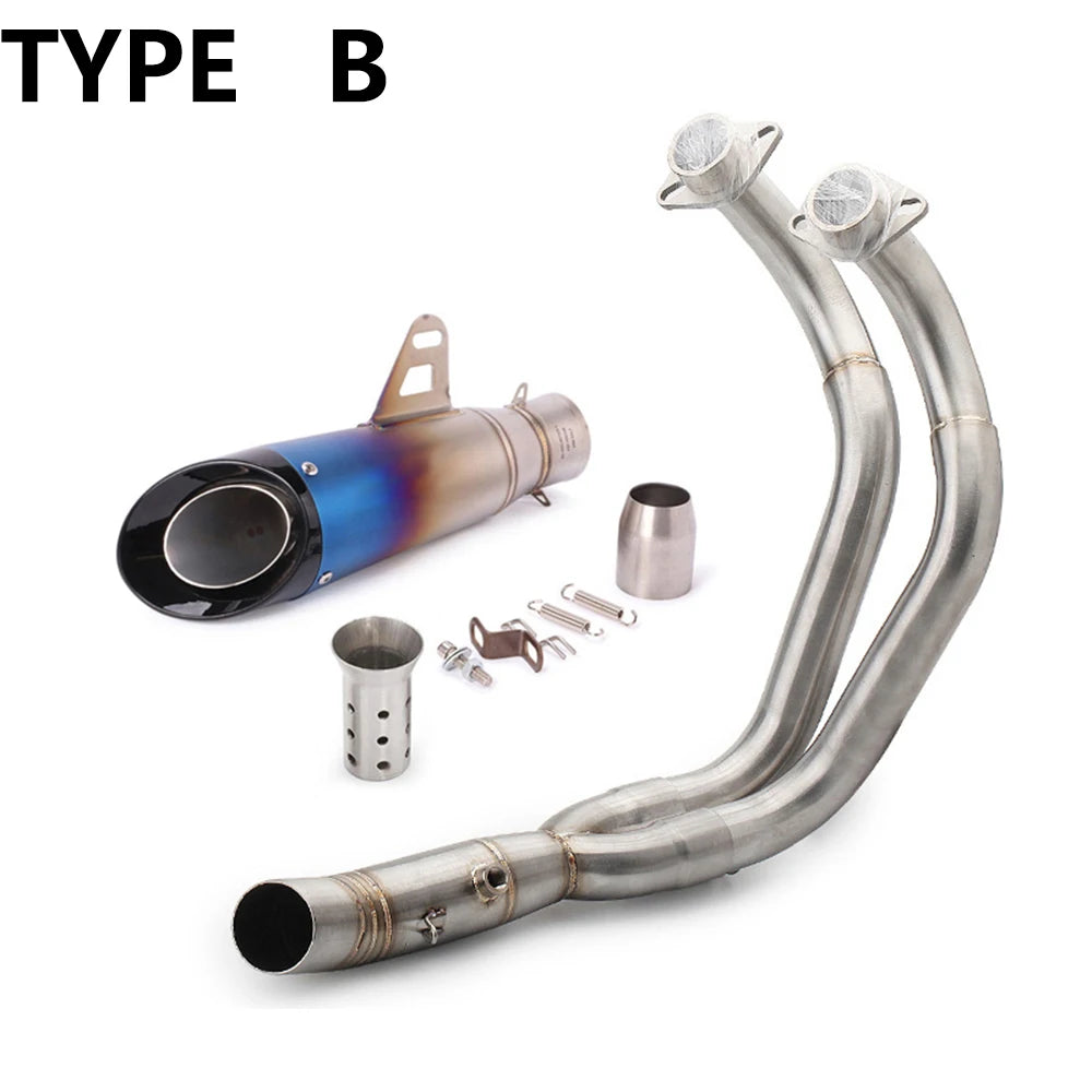 Hot Sale Motorcycle Exhaust Full Systems Pipe Motorcycle Muffler Escape Moto Racing YZF MT07 FZ07 TRACER For Yamaha MT-07 FZ-07