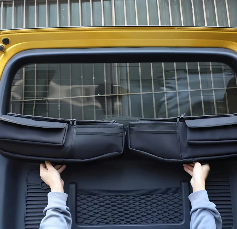 Car Tailgate Window Storage Bags Fit for BYD  Leopard 5 Leopard 8 Modified Car Rear Window Half-Height Storage Bag Upgrade Parts