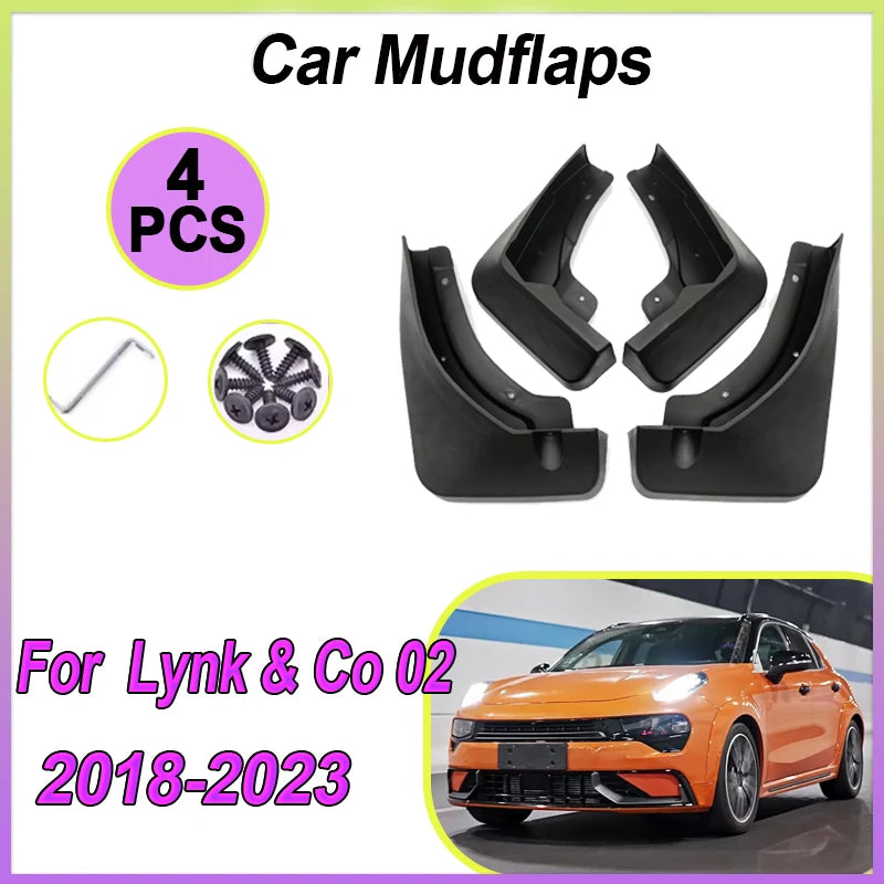 Car Mudguards For Lynk Co 02 Accessories 2022 2018-2023 Auto Anti-splash Mud Flaps Guard Fenders Splash Wheels Car Accessories