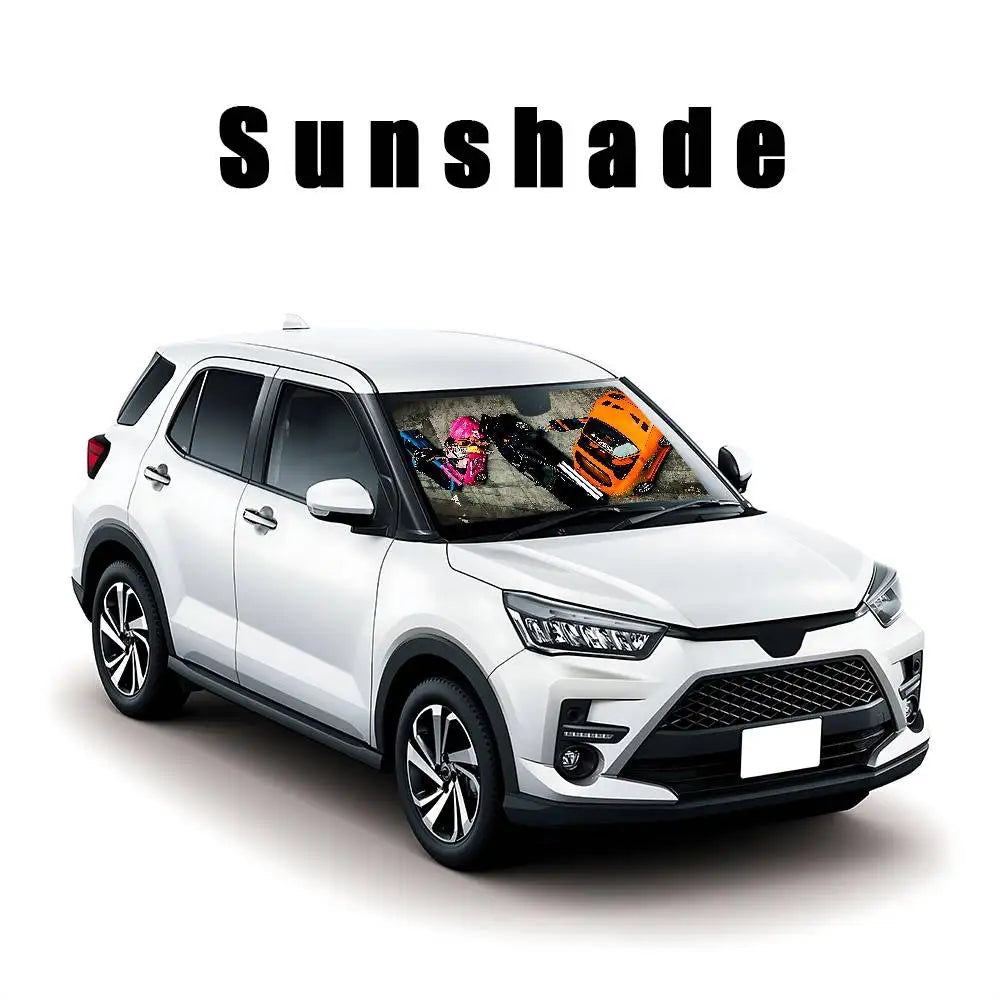 Cool The F-fast And The F-furious Stylish And Trendy Windshield Sunshade, Car Windshield Cover, Car Sunshade Curtain