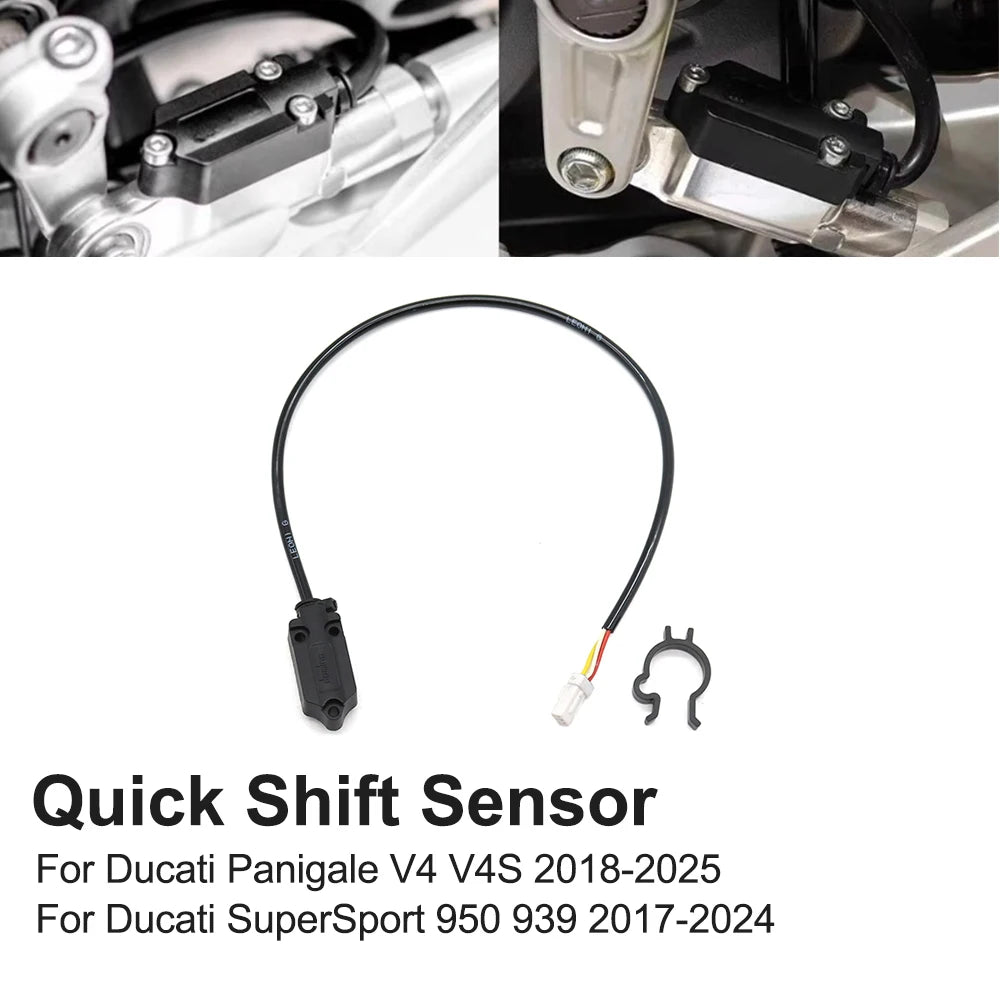 Motorcycle Accessories For Ducati Panigale V4 V4S 2018-2025 SuperSport 950 939 2017-2024 Quickshift Quick Shift Sensor Black