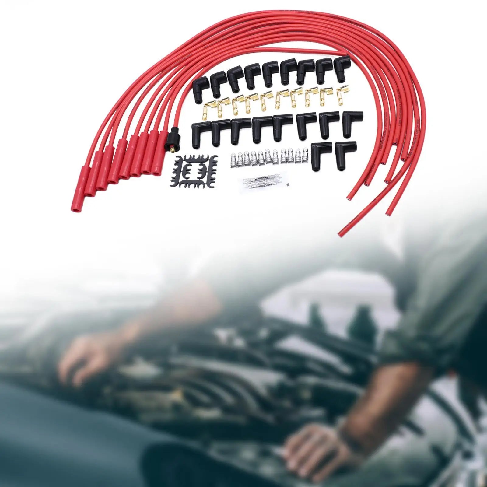 Automotive Spark Plug Wire Boot Connectors Metal Coil Packs Repair Parts for Engine Maintenance
