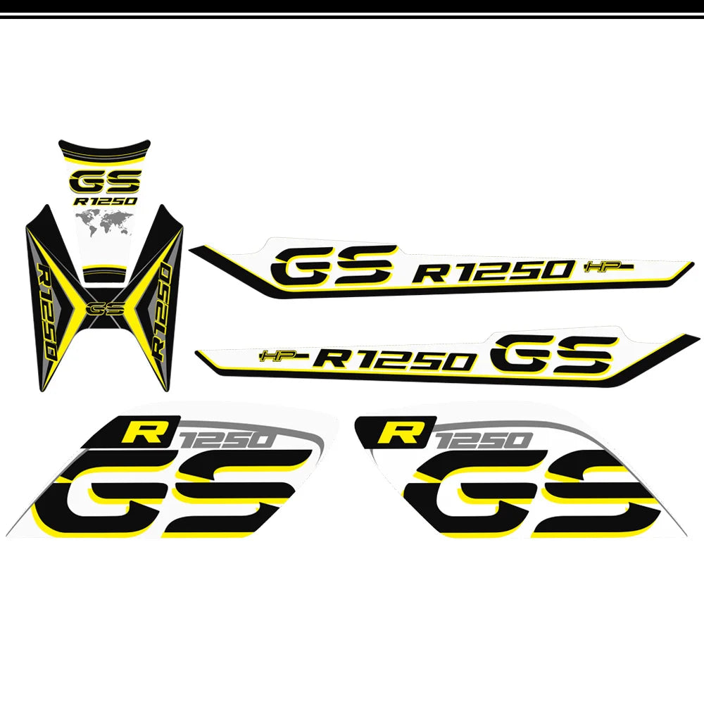 For BMW R1250GS R1250 R 1250 GS HP Rallye Motorcycle Tank Pad Front Nose Beak Fairing Fender Protector Stickers 2019 2020 2021