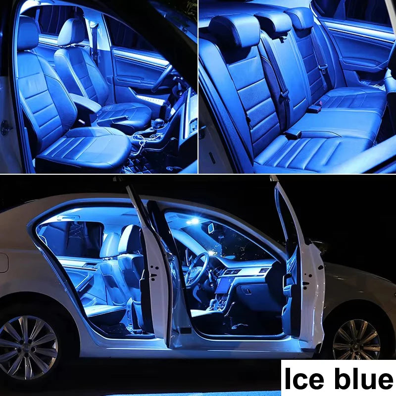 13Pcs Cars Accessories For Nissan Altima L34 2019 2020 2021 2022 2023 2024 Canbus Dome License Plate LED Interior Light Bulb Kit