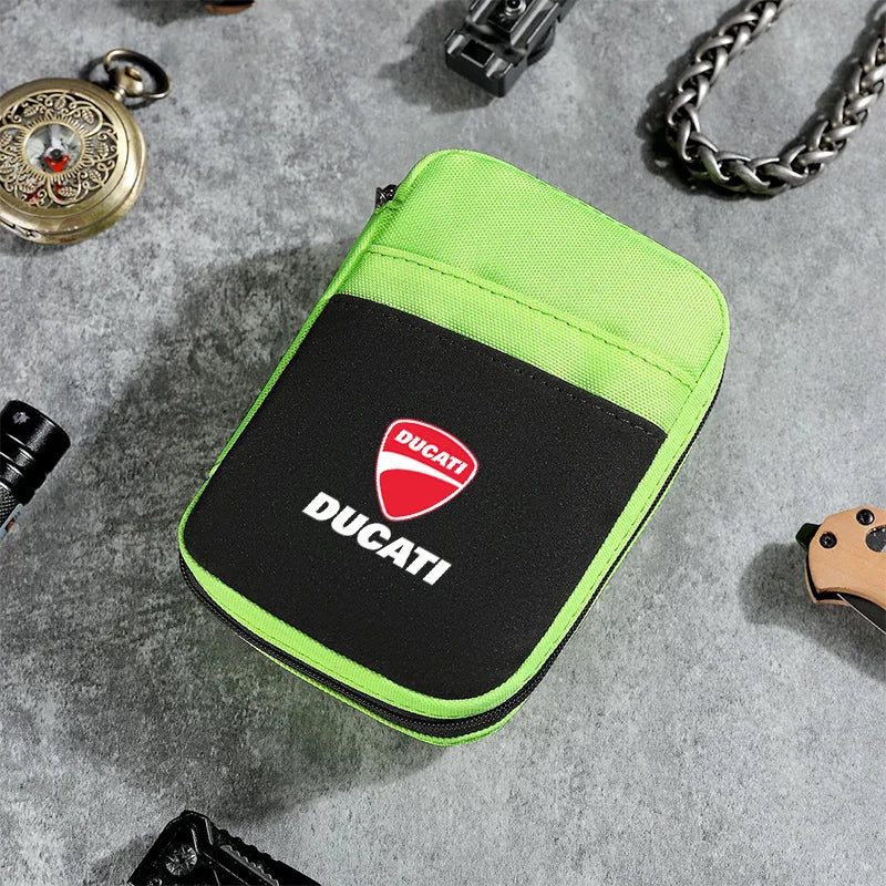 Motorcycle Logo Wallets Bank Card Coins Purses Moto Styling Accessories for Ducati Monster Panigale Superleggera V4 V2 Scrambler