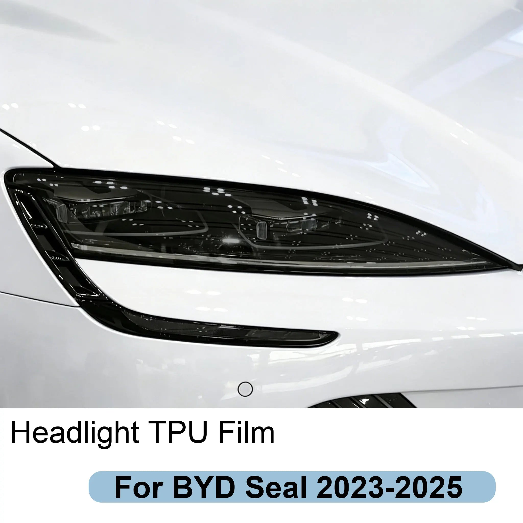 Car Headlight TPU Protective Film For BYD Seal 2023-2025 Smoke Black Transparent Tinted Customization PPF Anti-Scratch Films