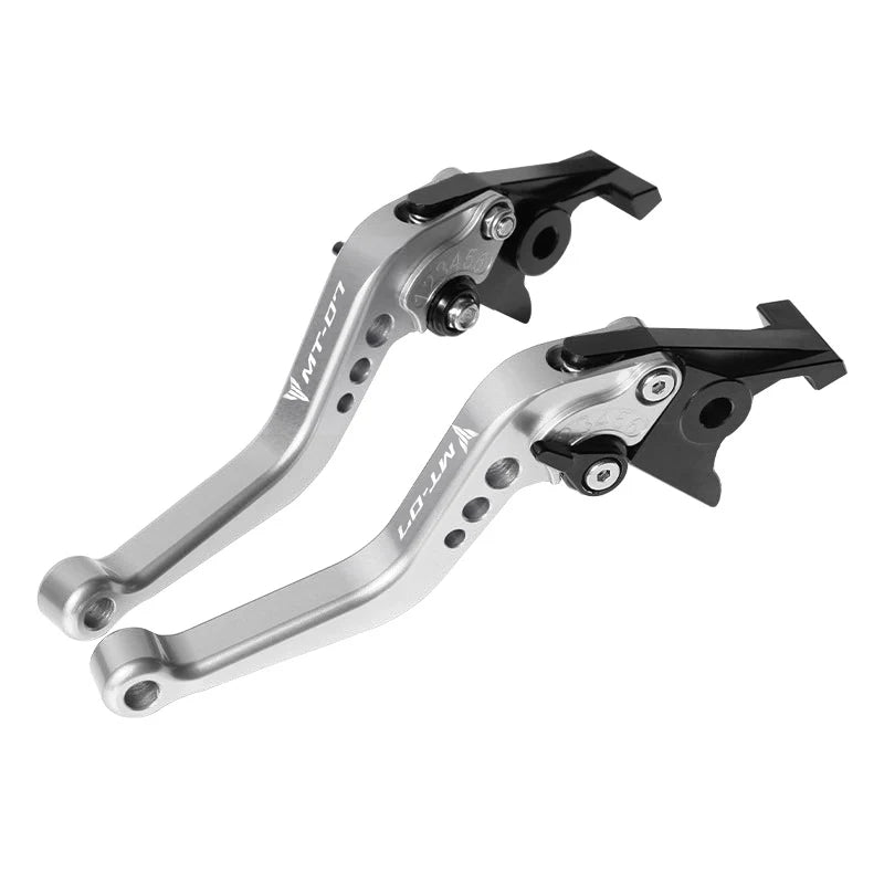 لطراز Yamaha MT-07/FZ-07 2014-2021 مجموعة ذراع قابض وفرامل CNC، مقابض قابلة للتعديل، إكسسوارات دراجات نارية