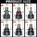 Dualvision 360 H7 LED Canbus Car Light Bulb 6 Sided CSP H1 H8 H9 H11 9005 HB3 9006 HB4 9012 HIR2 Led Headlamp For Projector Lens