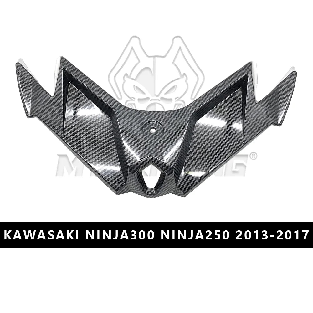 For KAWASAKI NINJA Front Beak Fairing Aerodynamic Winglet Lower Cover Protection NINJA300/250 Fairing Front Wing Carbon Fiber Pa