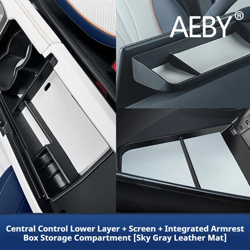 AEBY For BYD Seal U DM-i 2020 2021 2022 Car Center Console Storage Box Cup Holder  Organizer Tray Anti-Dust Interior Accessories