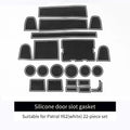For Nissan Patrol Y62 Water Cup Storage Box Mat Non-Slip Interior Design Accessories Modification Protective Cleaning Pad 2020