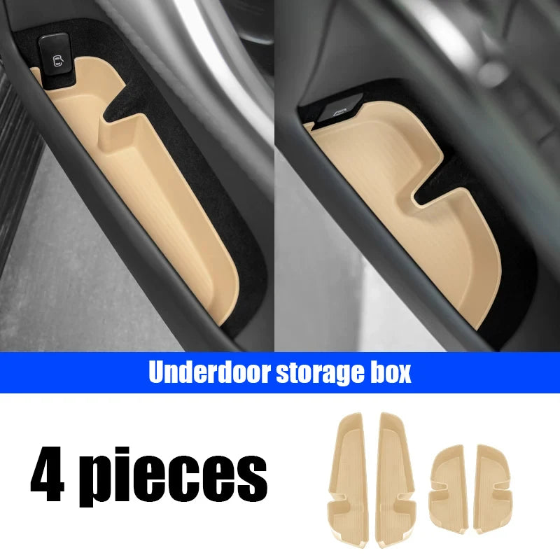 for BYD FangChengBao Leopard 8 DENZA B8 2025 2026 Car door storage box TPE material front and rear door storage box