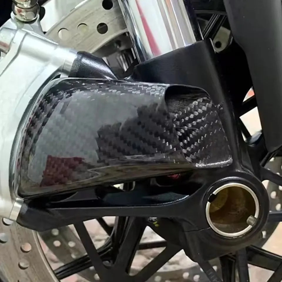 Motorcycle Carbon Fiber Front Brake Air Duct Caliper Radiator Cover For Ducati PANIGALE V4 S/R Streetfighter V4 V4S