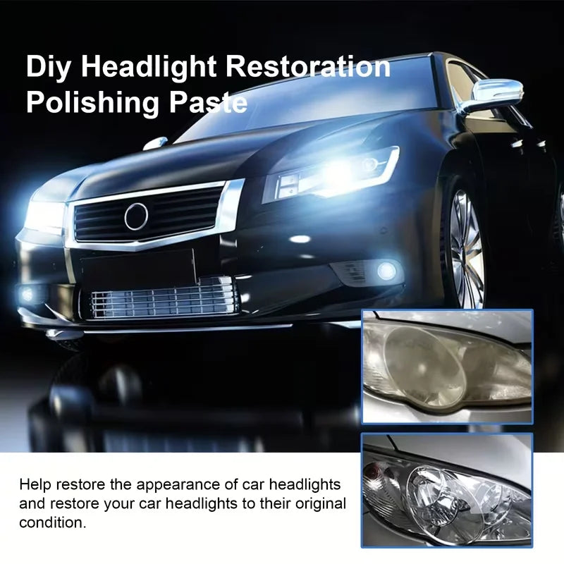 Car Headlight Restoration Polishing Kit Headlamp Repair Car Light Polisher Cleaning Paste Auto Paint Care Refurbish Agent