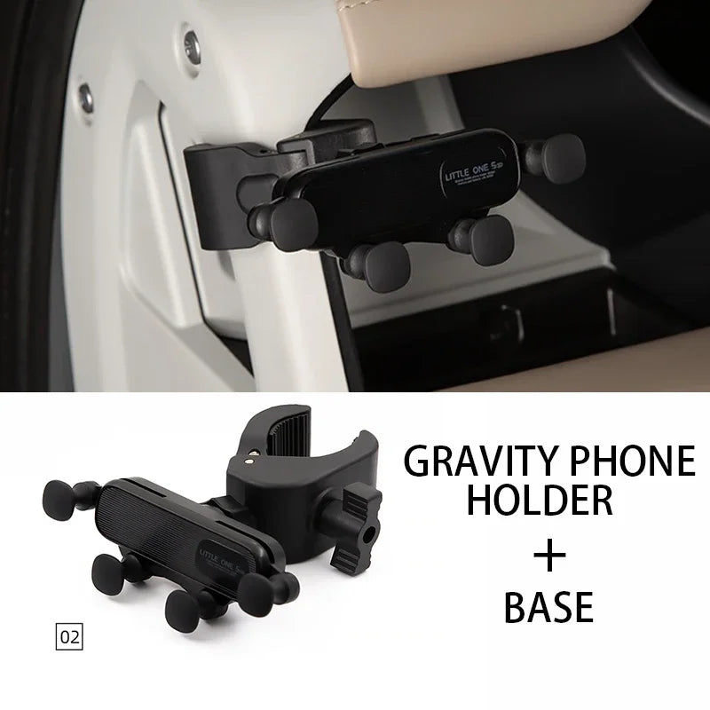 For BYD Denza B5 8 Leopard Car Phone Holder Leopard 5 8 Gravity Magnetic Navigation Mount 360° Adjustable Car Accessory