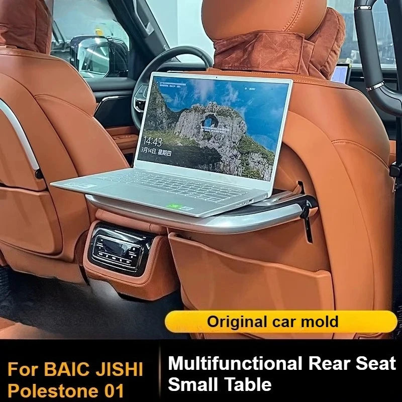 For BAIC JISHI Polestone 01 Rox 01 2023 2024 2025 Second-row Desk Laptop Stand Wireless Charging Panel Interior Accessories