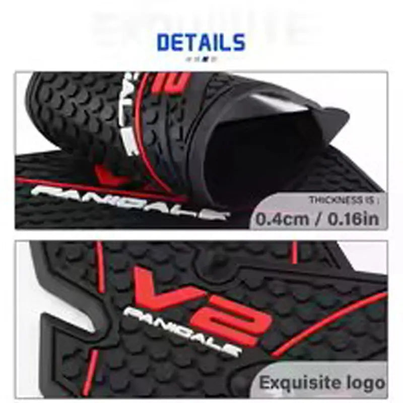 For Motorcycle Side/Top Tank Pad For Ducati Panigale V2/S  2025+ Rubber Non-slip Sticker Fuel Tank Anti Scratch Decal Sticker