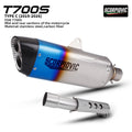 Slip-On Exhaust Muffler With Mid Link Pipe For Yamaha Tenere 700 T700s 2019-2025 Motorcycle Escape Syste