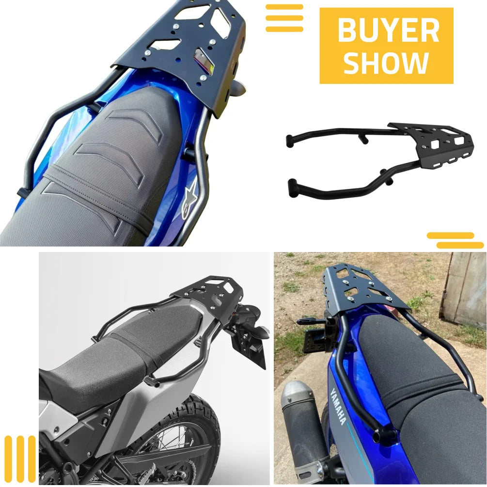 For Yamaha Tenere700 2019-2025 2024 XTZ700 Tenere 700 Rear Luggage Rack Motorcycle Carrier Tail Storage Support Shelf Bracket