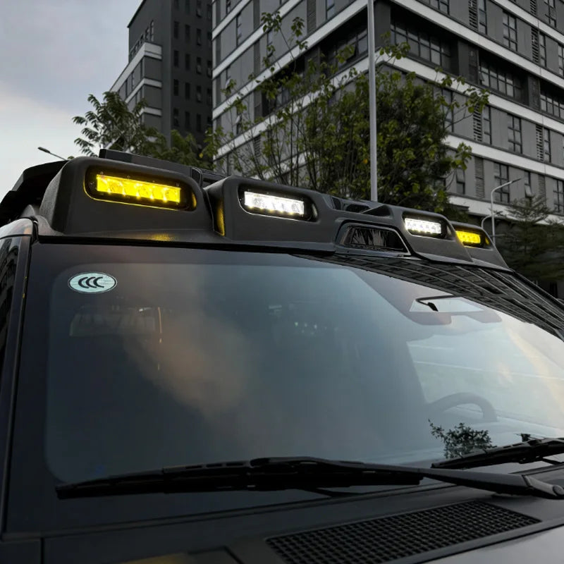 New Design Car Roof Spoiler With Four Spotlight LED Roof Light Spoiler for BYD Fangchengbao Ti7 Accessories