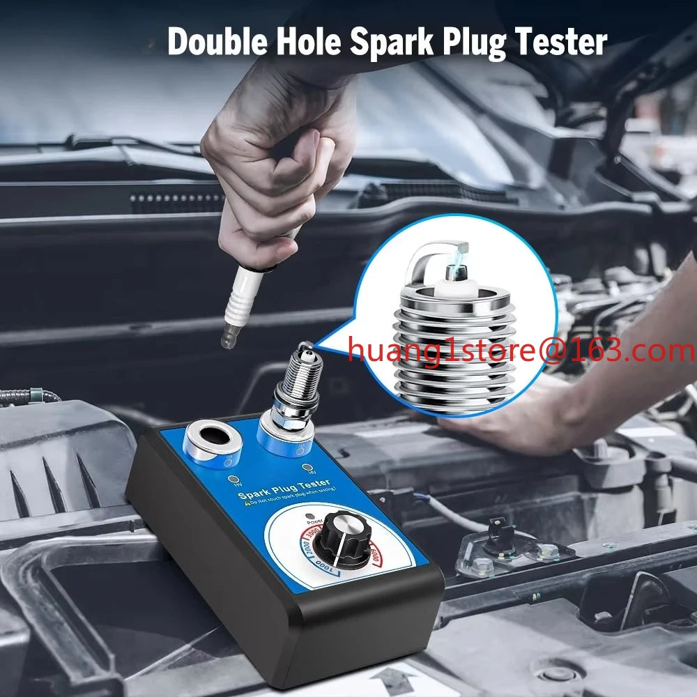 2026 bestseller JF109 Automotive Dual Plug Hole Ignition Spark Plug Testing Analyzer Adjustable Car Spark Plug Tester